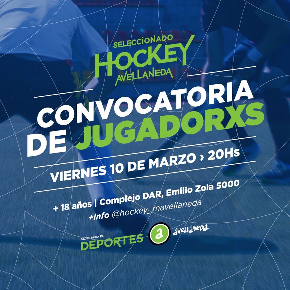  CONVOCATORIA A JUGADORXS Y ARQUERXS DE HOCKEY