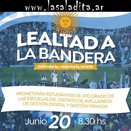 Promesa a la Bandera en Avellaneda: estudiantes de 4° grado reafirmarán su compromiso con la democracia