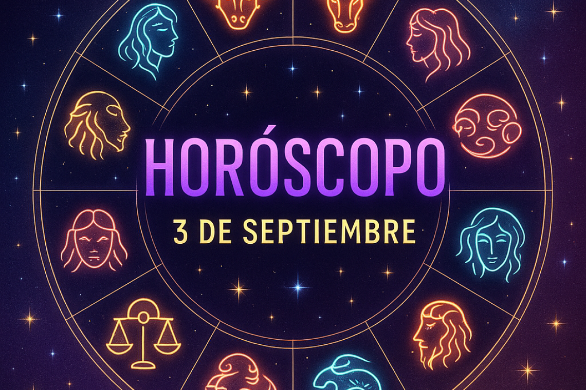 Horóscopo para miércoles 3 de septiembre 2025