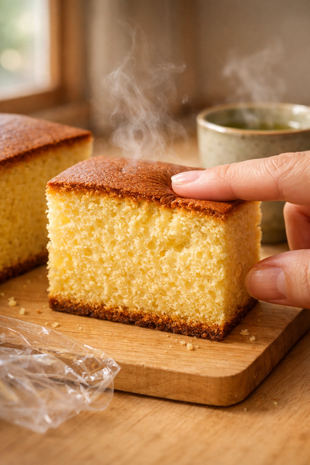 Bizcocho Japonés Esponjoso (Castella): Receta Fácil y Súper Húmeda Paso a Paso