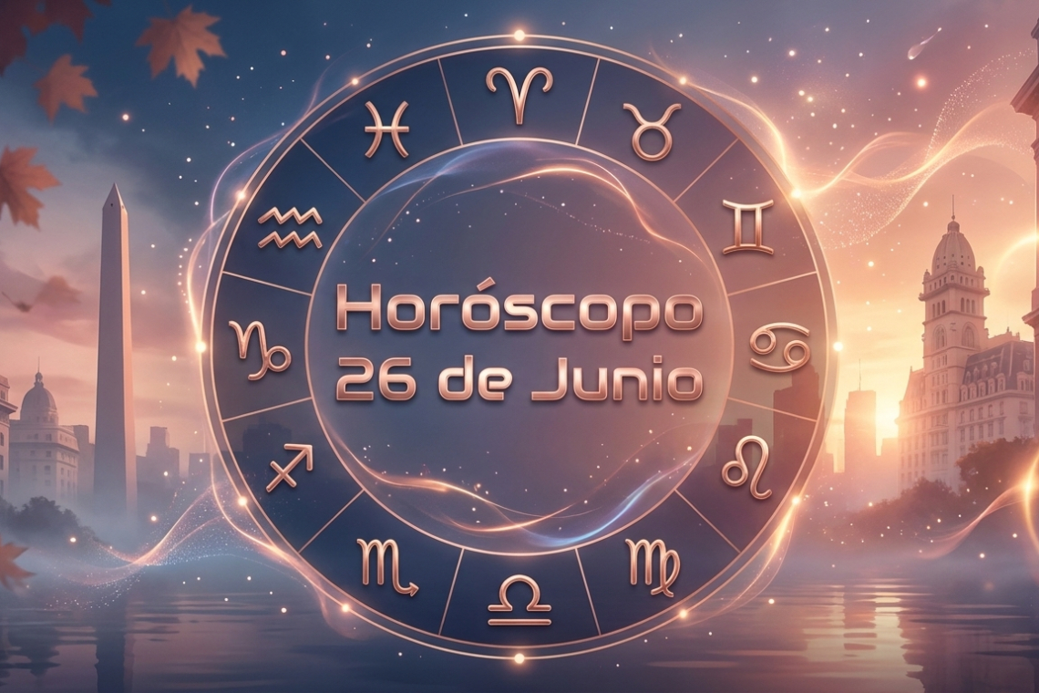 Horóscopo para hoy,  viernes 26 de junio 2026: las predicciones para los 12 signos zodiacales avellaneda